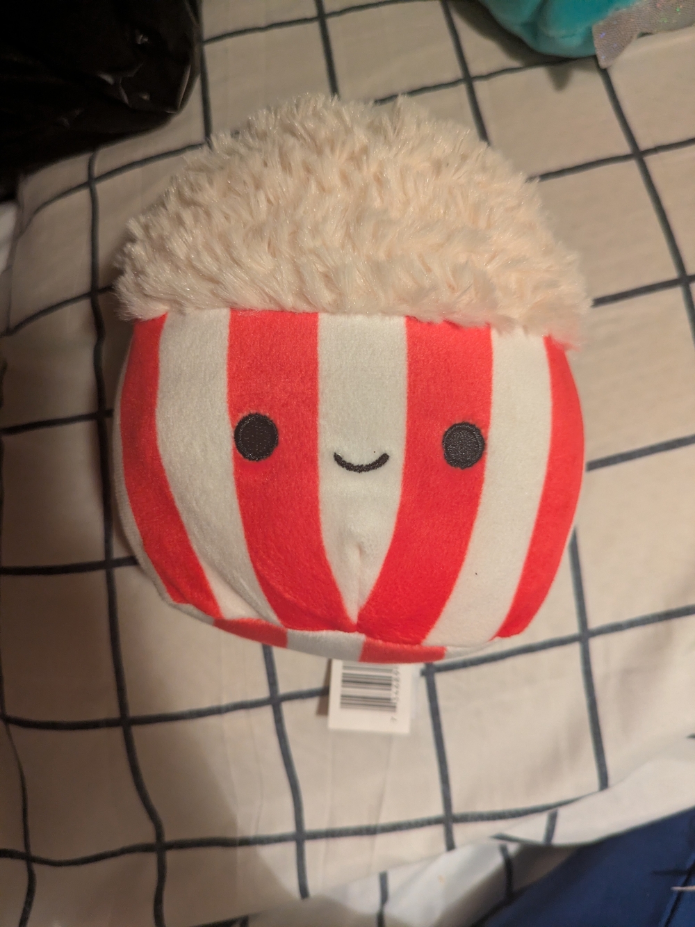 Squishmallows Kellytoy 5" Arnel the Popcorn MINI Red White Striped Walgreens